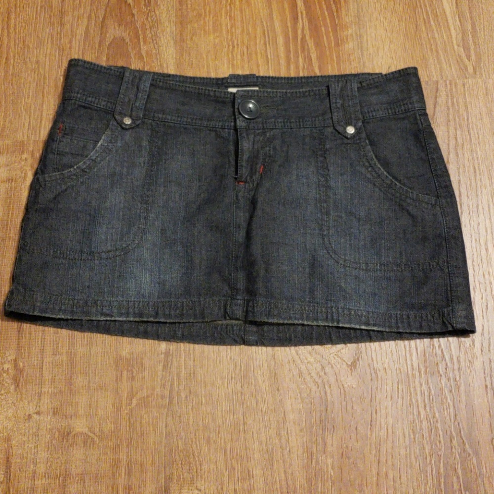 Mossino Jean Skirt Size 5 Charcoal